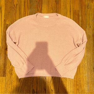 Altar'd State Soft Blush Crew Neck Sweater